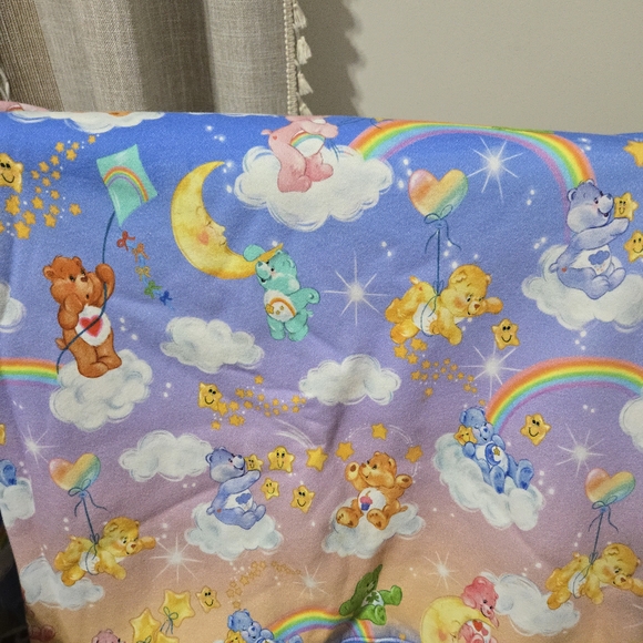 Mod Cloth Care Bears  PTop - Blue with Colorful Bears and Rainbows - Picture 7 of 8